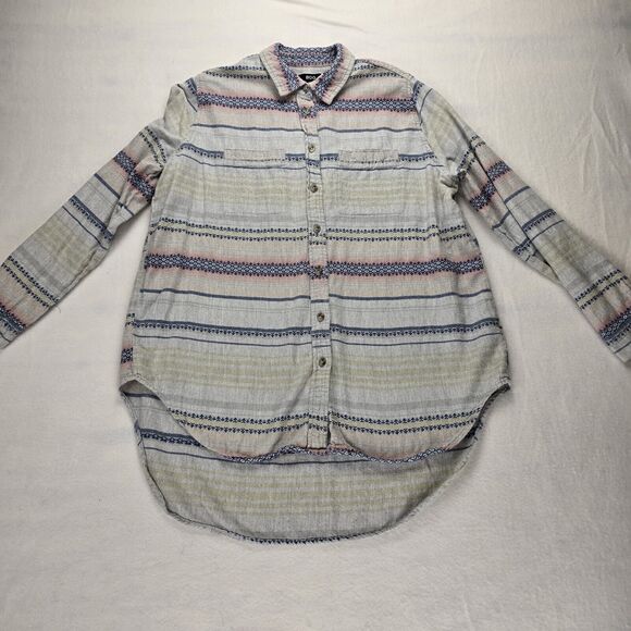 BDG Urban Outfitters Shirt Womens XS Long Sleeve Aztec Southwest 100% Cotton - Picture 1 of 4